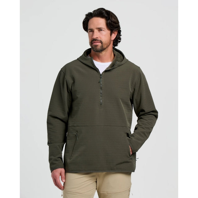 Men's Gridback Fleece Anorak Hoodie