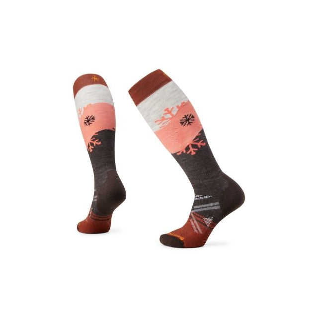 Women's Ski Snowpocalypse Pattern Over The Calf Socks