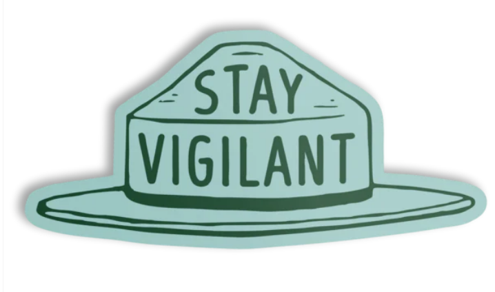 Smokey Stay Vigilant Sticker