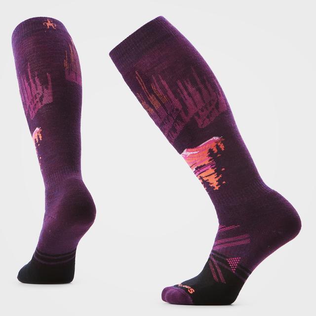 Women's Ski Alpine Auroras Over The Calf Socks